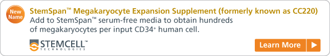 Learn more: StemSpan™ Megakaryocyte Expansion Supplement